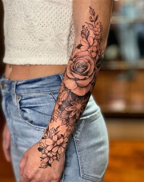 womens sleeve tattoo